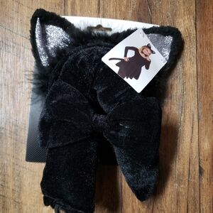Black Cat Ears and Tail & Bow Tie